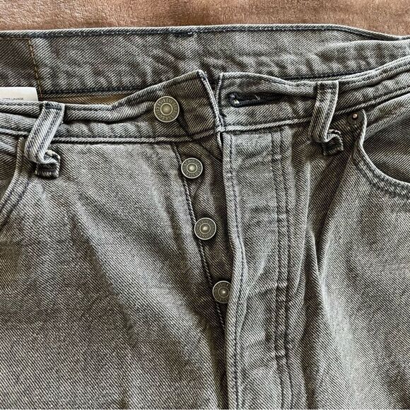 Levi Strauss & Co. Men's Gray Jeans Yellow Backing Button Fly Size 34/34 - Picture 4 of 12